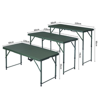 Ensemble de tables et de chaises pliables en plastique d'extérieur de 4ft/6ft/8ft pour événements meubles de restaurant et de patio de mariage