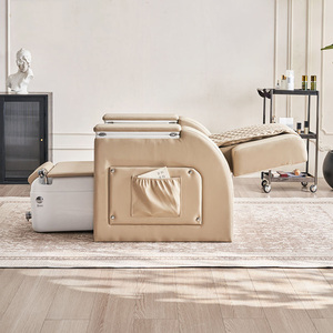 Moderne profession elle Fuß maniküre Spa Salon Massage tragbar ohne Sanitär rosa elektrische Liege Pediküre Stuhl - Product Image 4