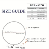 Housse de toile de fond ronde personnalisée, avec logo/texte/photo, toile de fond circulaire en tissu pour événements et fêtes