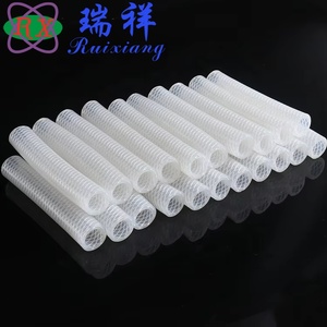 Mesh White Braided Heat Resistance Tube Braid Reinforced <strong>Silicone</strong> <strong>Hose</strong> - Product Image 1