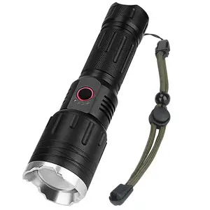 High Power 5000 Lumens Led Flashlight Super Bright Linternas 1000m Long Range Torch Light Ipx6 Waterproof Zoomable Torches