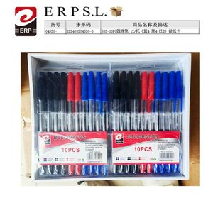 Boligrafos Ballpoint Pen 10Pcs Blue Black Red Ink Office School Writing Supplies - Product Image 1