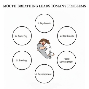 Bande adhésive buccale pour dormir, directement de l'usine, respirante, sans latex, en coton, favorise la respiration nasale et un sommeil réparateur toute la nuit - Product Image 3