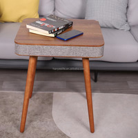 HANYEE Offre Spéciale meuble professionnel sans fil, Table d'appoint intelligente, Simple, en bois massif, haut-parleur à dents bleues, Table basse