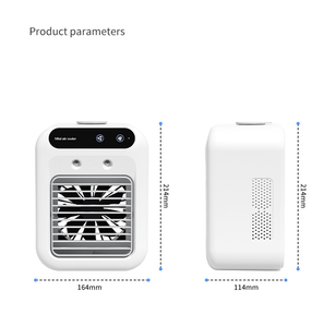 Portable <span class=keywords><strong>DC</strong></span> 25 chambre refroidisseur d'air électrique Mini <span class=keywords><strong>AC</strong></span> humidificateur ventilateur de brouillard pour la maison Garage voiture hôtel utiliser USB/batterie en plastique - Product Image 6