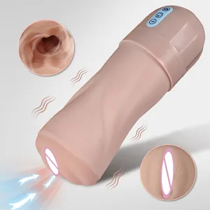 XISE Nouveau jouet sexuel adulte pour homme 10 modes de vibration et 5 modèles de tasse de masturbateur à succion pour la masturbation masculine