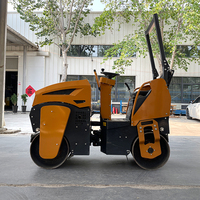 Compacteur routier vibrant à double tambour Storike 1 tonne, efficace, avec moteur hydraulique et roulement, mini-rouleau économe en énergie