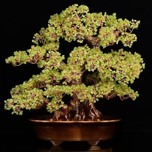 Wholesale Natural Healing Stone Gemstone <b>Trees</b> Olivine Gravel Bonsai Crystal Money <b>Tree</b> for Feng Shui Decoration - Product Image 2