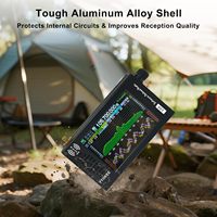 Récepteur radio SDR DSP portable 100KHz-149MHz, écran tactile 4,3 pouces, SSB FM AM CW WFM, bande passante complète, boîtier en alliage d'aluminium, radio Bajei