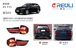 Feux arrière pour BMW X5 F15 2014-2018, feux de signalisation <span class=keywords><strong>LED</strong></span> modifiés, feux arrière dynamiques, feux de freinage, éclairage automobile - Product Image 5