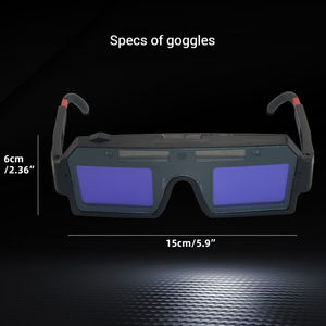 Gafas de Seguridad para Soldadura con Oscurecimiento Automático, para Tonos de Oscurecimiento de <span class=keywords><strong>DIN9</strong></span> a <span class=keywords><strong>13</strong></span>, Energía Dual Solar+Ion de Litio, 6x15cm - Product Image 3