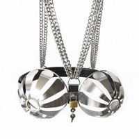 Cage de chasteté féminine en métal en acier inoxydable pour femmes