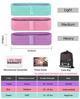 Set de Bandas de Resistencia Portátiles en Oferta, Bandas Elásticas de Punto para Pilates, Yoga y Ejercicios de Cadera