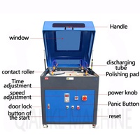 Ponceuse CNC haute puissance à quatre stations pour téléphones portables, machine de polissage de téléphones, machine de meulage de verre incurvé pour écrans, téléphone reconditionné