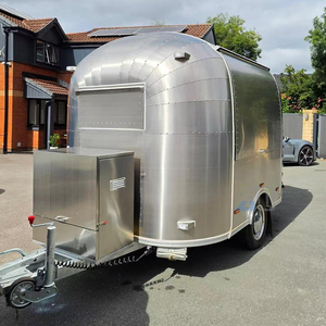 Food Truck Personalizzato Aerodinamico, Rimorchio per Alimenti Completamente in Acciaio Inox, Piccolo Rimorchio per Cibo, Rimorchio Mobile per Caffetteria - Product Image 6