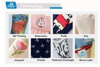 Chaussettes mi-mollet décontractées en coton mélangé respirant et écologique, à motif de dessin animé personnalisé, design amusant et tendance, idéales pour la plage