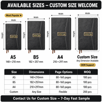 Carnet A5 en cuir PU avec logo personnalisé, reliure cousue, couverture rigide, 100 feuilles, vente en gros, OEM, cadre doré, plaque à fermoir, rabat, agenda