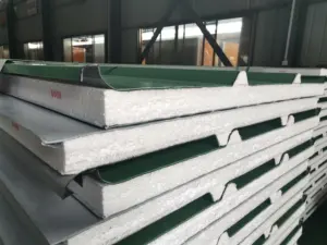 Pannelli di copertura in acciaio eps isolati villa prezzo di fabbrica