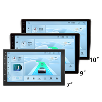 Autoradio Android universel 7/9/10 pouces 4 cœurs T100 avec GPS, lecteur multimédia, Carplay, WiFi, BT, DSP, autoradio 2din, autoradio stéréo