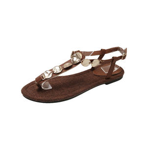 Nuevas Pantuflas de Mujer con Pedrería Plateada Brillante, Sandalias de Playa de Verano para Mujer, Sandalias Planas para Niñas - Product Image 5