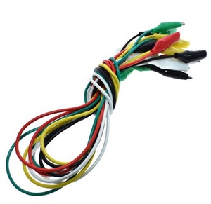 สายทดสอบจระเข้ไฟฟ้าแบบ DIY 50ซม. ของแท้คลิปหนีบจระเข้สองปลายสายทดสอบแบบหนีบแมลงสาบ - Product Image 2