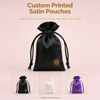 Pochette en satin personnalisée pour collection de cheveux, bijoux (bagues, colliers, boucles d'oreilles), emballage de perruques, sacs anti-poussière – Vente en gros