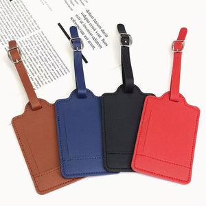 Etiqueta de Equipaje de Cuero PU Colorida, Lujosa y Moderna, con Tarjetero y Diseño Elegante con Patrón de Letras del Fabricante - Product Image 1