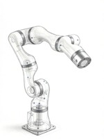 Nouveau Cobot A2CA-610 Robuste à 6 Axes, Charge Utile 10kg, DOF 6, Boîte de Vitesses en Alliage d'Aluminium, Enseignement par Drag-Drop, IP54, Bras Robotique Collaboratif