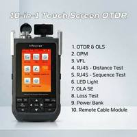 TriBrer TB-720 portable 10-en-1 écran tactile optique Mini OTDR optique réflectomètre de domaine temporel testeur de fibre optique Portable