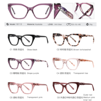 MS 18113 2026 Nouvelles Lunettes de Vue Femme Premium en Acétate, Monture Oeil de Chat Lisse et Moulée, Branches Tendance, Haute Qualité, Polyvalentes, ODM/OEM