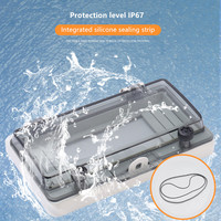 EKYK YKW-16A Cache de protection transparent IP67 à 16 voies pour fenêtre de contact PC pour boîtier de distribution