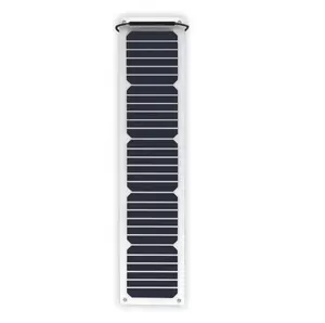 Long Shape 15W 16W 17W 16.5V Sunpower Back Contact Solar Cell Semi Flexible 12V Bendable Solar Panels For Street Light Poles