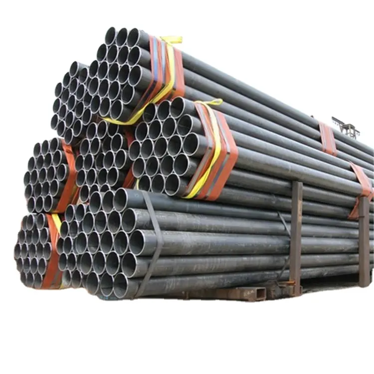 YOUFA siyah hafif çelik MS yuvarlak boru fiyatı kg başına 1 inç DN 25 32mm ve daha fazla boyut 1/2 inç 10 inç
