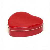 Boîte en étain imprimée en forme de cœur pour la Saint-Valentin, design JH Sweet, pour bonbons, chocolat, chewing-gum et conservation du pain, cadeaux souvenirs
