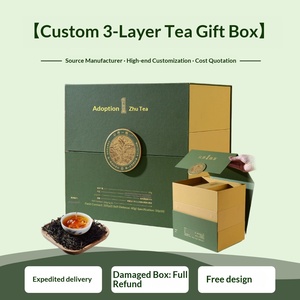 Custom Skybox <b>Gift</b> <b>Box</b> Premium Jin Jun Mei Wuyi <b>Black</b> Tea Chinese New Year Present - Product Image 5