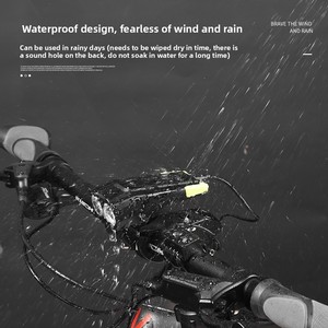 Nouvel équipement de cyclisme étanche en gros : Phare avant intelligent pour <span class=keywords><strong>vélo</strong></span> avec capteur de lumière et klaxon, 4000 mAh haute puissance - Product Image 4