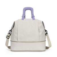 Sac de voyage léger et confortable, personnalisé, à porter à la main, avec plusieurs poches indépendantes, sac de voyage pour femme, pour les voyages courts, utilisation en salle de sport