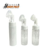 Bouteille de nettoyant pour animaux de compagnie à pompe à mousse en silicone/bouteille de pulvérisation moussante avec pompe à brosse 30ml 50ml 60ml 80ml 100ml 120ml 150ml 200ml