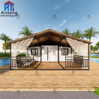 Maison conteneur certifiée préfabriquée, pliable et extensible, à énergie solaire, module d'habitation autonome