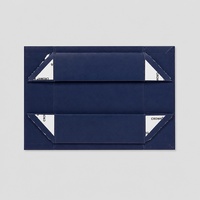 Boîte cadeau bleu marine à fermeture magnétique pour vêtements, fleurs, chocolat et emballage de produits de luxe avec personnalisation de la marque