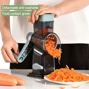 New Design <b>Kitchen</b> <b>Tool</b> <b>Gadgets</b> Vegetable Cutter BPA-Free 3 in 1 Rotary Cheese Grater Zucchini Nuts Vegetable Shredder Slicer - Product Image 3