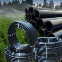 Tuyaux en polyéthylène noir de 2 pouces, 100 m, rouleaux de tubes en PE, polyéthylène haute densité de 50 mm, PN10, tuyau d'irrigation goutte à goutte pour l'agriculture