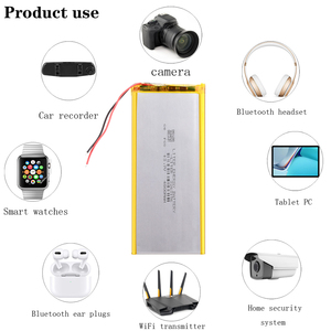 Batería de polímero de iones de litio adecuada 3263156 3.7V 4800MAH para Tablet PC de 8 y 9 pulgadas, DVD, DVR - Product Image 2
