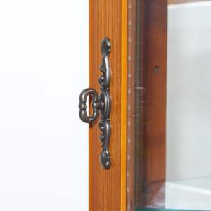 Db Corner Curio <b>Cabinet</b> Oak Wood Adjustable Shelves Mirrored Back Lighted <b>Display</b> <b>China</b> <b>Cabinet</b> Home Furniture - Product Image 4