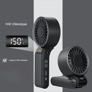 Mới 3000mAh tốc độ cao xách tay mini cầm tay fan hâm mộ-lâu dài pin, có thể gập lại, máy tính để bàn, dây đeo cổ & <span class=keywords><strong>USB</strong></span> có thể sạc lại - Product Image 5