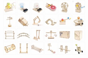 Juego de Juguetes de Madera con Control Remoto para Educación Científica DIY, Adecuado para Niños, Juguete de Aprendizaje STEM de Física 3D - Product Image 3