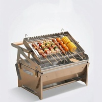 Barbecues en acier inoxydable, barbecues multifonctions réversibles, barbecues pliants pour le camping en plein air, équipement d'été pour la maison