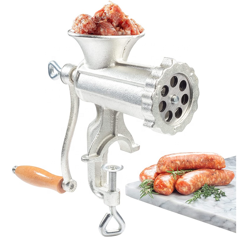 Manual Meat Grinder Meat Mincer Hand Sausage Filling Stuffer Home Kitchen Meat Machine for Ground Pork Beef Garlic Chili