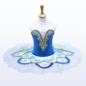 S0005 Wholesale Blue Performance Costume Ballet Professional Tutu With Good Service