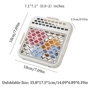 Cesta para lavavajillas para piezas pequeñas de biberones, chupetes y accesorios, cesta de malla de silicona para cucharas y tenedores, para lavar y organizar - Product Image 4